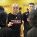 スクリメージ　女子U-18日本代表(赤) vs アイシンAW(白)