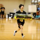 ウエイトトレーニング中の藤岡 麻菜美選手(JX-ENEOSサンフラワーズ)