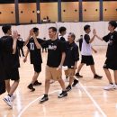 ハイタッチでチームメイトを称える