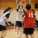 アイメレク モニィーク選手(愛知学泉大学 2年)の3Pシュート