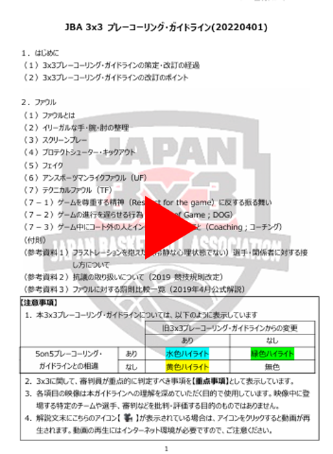 3x3プレーコーリング・ガイドライン(20260701)